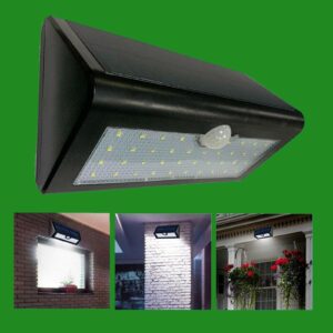 LED Solar PIR Motion Sensor Rechargeable Outdoor Waterproof Security Light