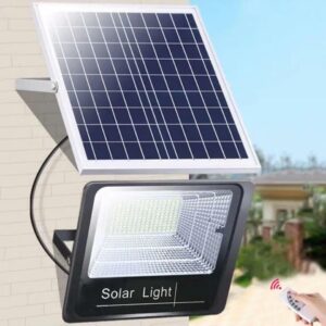 Solar Floodlight Panel Street Lights Outdoor Waterproof Remote Control