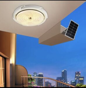 Solar Ceiling  Light with Remote Garden Corridor Lamp Outdoor