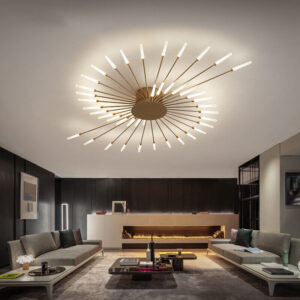 Sputnik Chandelier LED Flush-Mount Ceiling Light