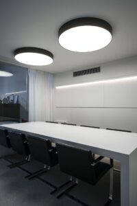 Surface Mount LED Ceiling Round Black Panel