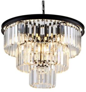 Black Crystal Modern Chandelier