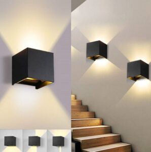 Up Down Cube LED Wall Light Fixture