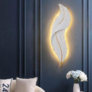Feather Led Wall Sconce Light
