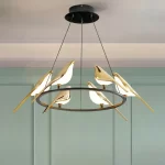 Bird Led Hanging Chandelier