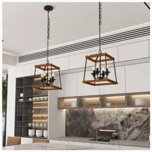 Farmhouse Chandelier 4- Light Pendant