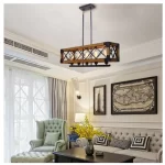 Farmhouse Wood Chandelier