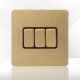 Gold Brushed Stainless Steel Wall Switches & Sockets - Thumbnail Image 3