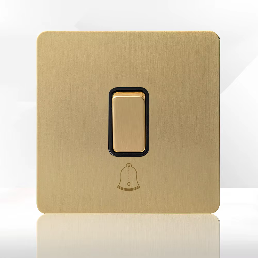 Gold Brushed Stainless Steel Wall Switches & Sockets - Image 6