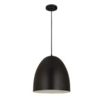 Pendant Black Dome Light Fixture