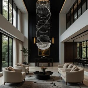 Modern Raindrop Crystal Chandelier
