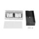 Socket outlet with accessories and installation parts