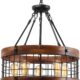 Wooden chandelier