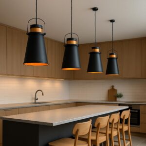 Black Matte  Hanging Fixture