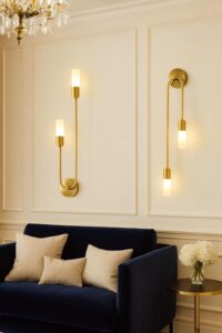 Minimalist Golden Wall Sconce