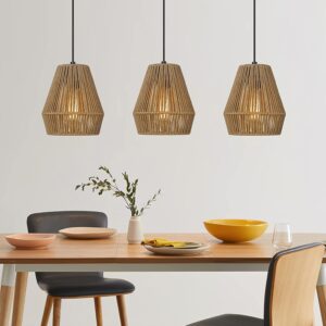 Rattan Hanging Light