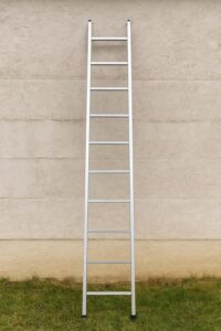 Wall Supported Aluminum Ladder