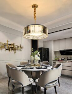 Led Gold K9 Crystal Chandelier