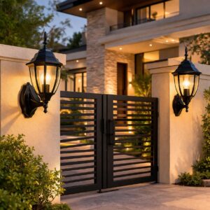 Waterproof Black Outdoor Wall Lantern