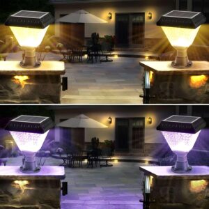 Multicolour Solar Gate Pillar Light
