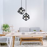 Metal Cube Pendant Fixture