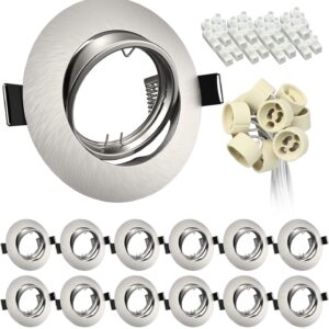 Recessed GU10 Fittings Brushed Chrome
