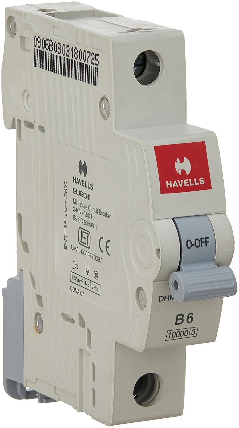 Miniature Circuit Breakers available in Single Pole (SP) and Double Pole (DP) configurations with multiple current ratings for electrical circuit protection.