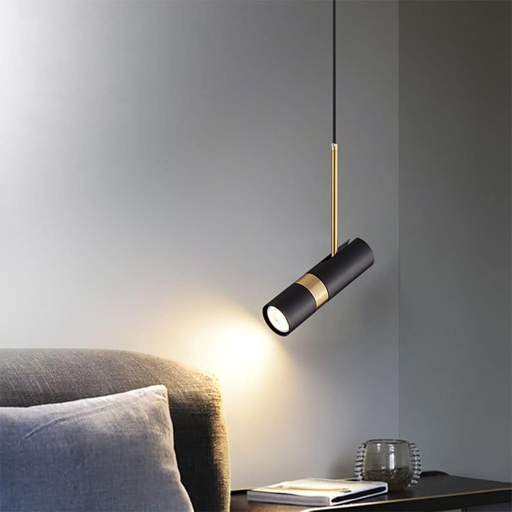 Modern LED pendant GU10 Spotlight and adjustable hanging cable for contemporary interiors.