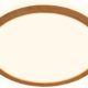 Modern wood-effect 18W LED ceiling light with 3000K / 6500k /4000k light illumination and indirect backlighting.