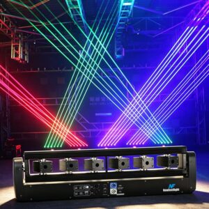 6 Eyes RGB Moving Head Stage Laser Light