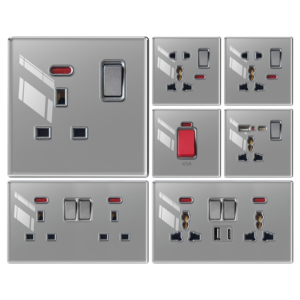 Premium Tempered Glass Switch & Socket Series