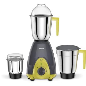 Havells Sprint 500W mixer grinder with three stainless steel jars, SS-304 blades and 3-speed control.