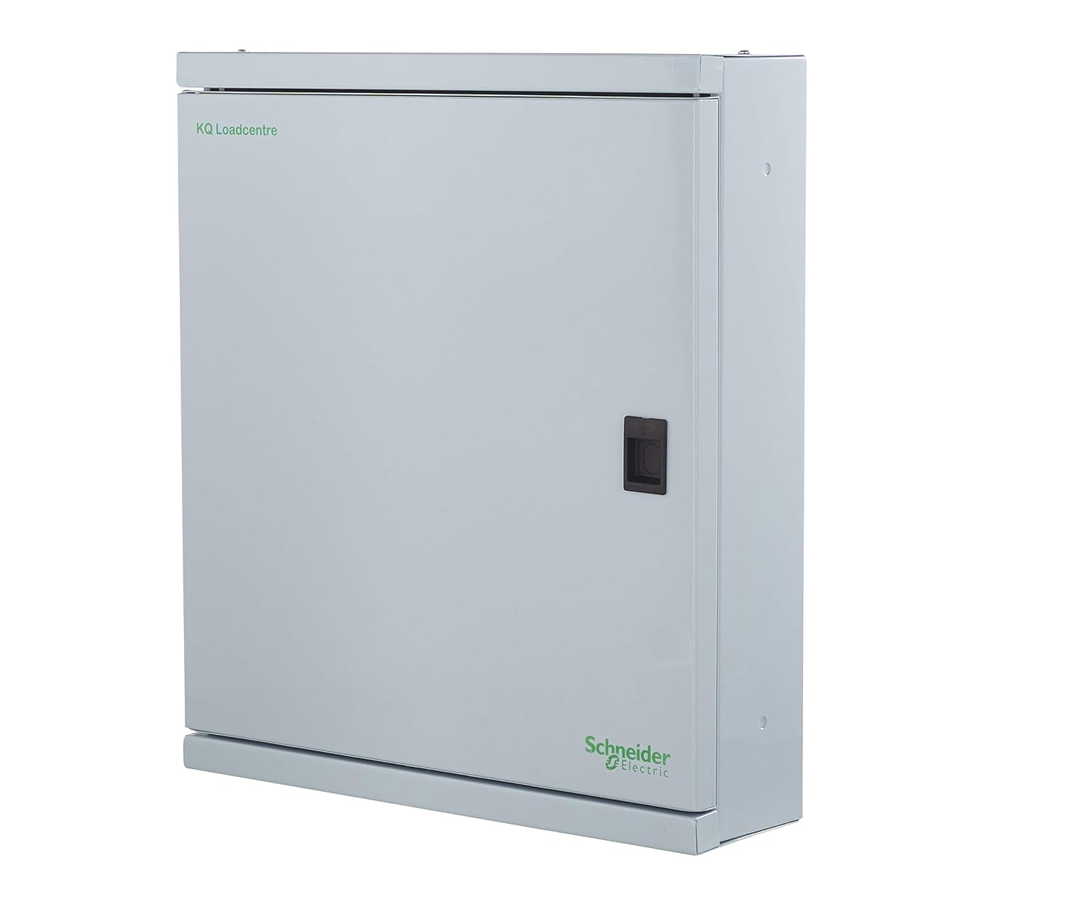 Schneider Electric 8-way metal distribution board for electrical power distribution.