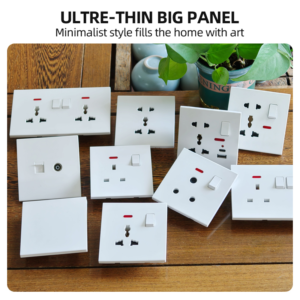 Premium White Matte Switch & Socket Series