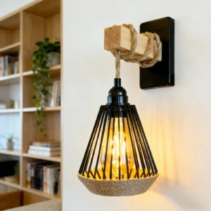 Vintage Sisal Wall Sconce