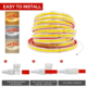 220V COB LED strip light connector installation
