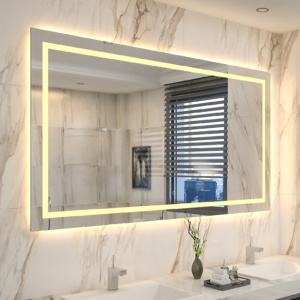 Smart LED Bathroom Mirror with Demister & Touch Control