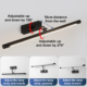Modern 60cm Adjustable LED Mirror & Vanity Wall Light - Thumbnail Image 3
