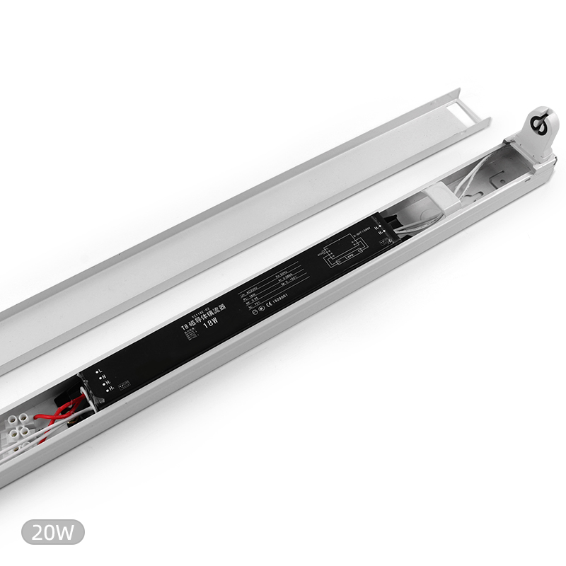 18W 2FT T8 fluorescent tube fitting with electronic ballast