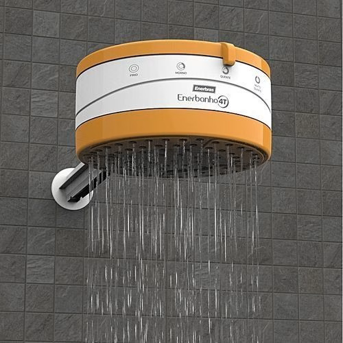 Enerbras EnerShower 4T orange instant electric shower for salty and borehole water
