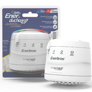 Enerbras Enerducha UP4 Brazilian instant electric shower 220–240V with four temperature settings for salty and borehole water
