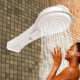 FAME Elegance white instant electric shower with electronic temperature control and Super 8 water spreader