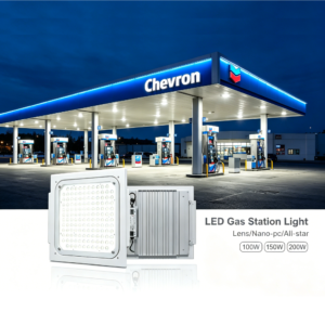 High-Brightness LED Canopy Light 120W IP65 –  Gas Station Lighting