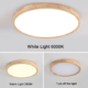 Nordic Modern Wood & Acrylic LED Ceiling Light – 45cm, 3CCT - Thumbnail Image 3
