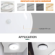 Smart LED Motion Sensor Ceiling Light – Moisture Proof - Thumbnail Image 4