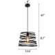 Nordic Mesh Black Pendant Ceiling Light - Thumbnail Image 3