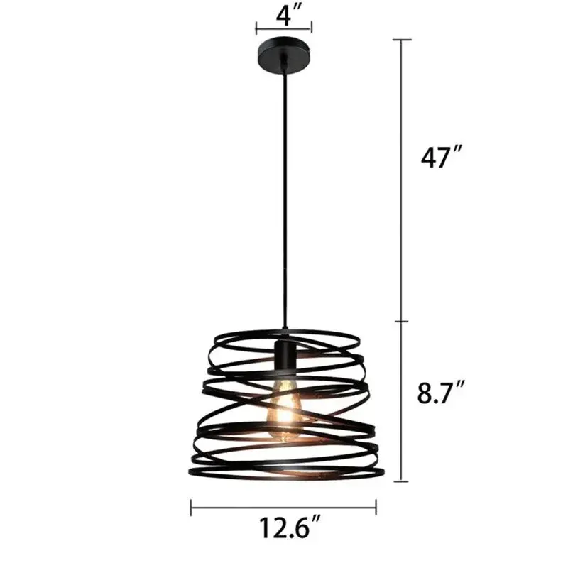 Nordic Mesh Black Pendant Ceiling Light - Image 3