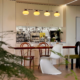 Vintage Retro 4-Light Glass Globe Pendant Chandelier - Thumbnail Image 3