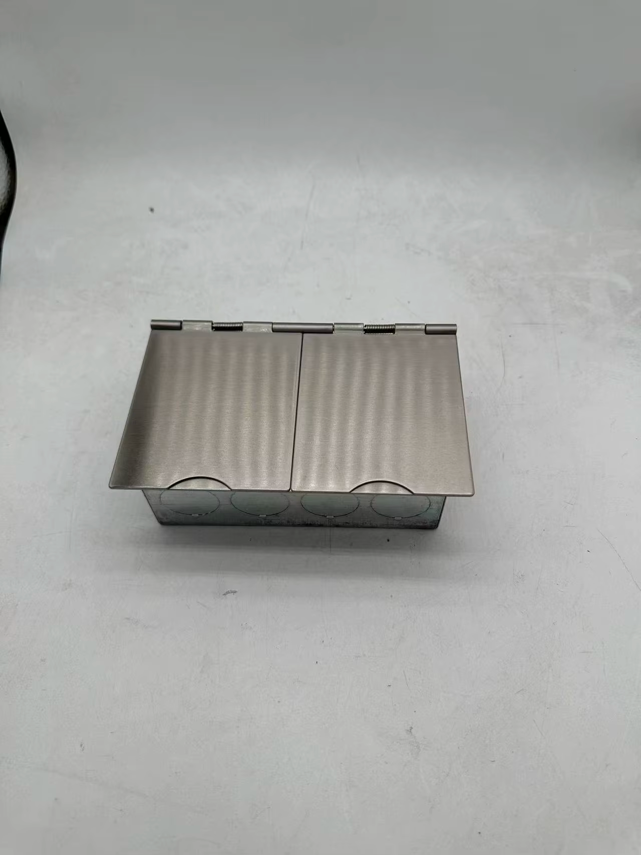 Stainless Steel Open-Type Floor Hidden Twin Socket – IP45 - Image 2