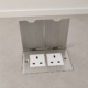 Stainless Steel Open-Type Floor Hidden Twin Socket – IP45 - Thumbnail Image 4